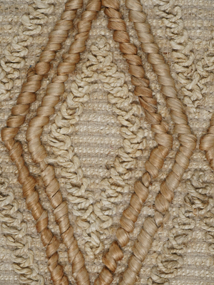 Koro Hand-woven Jute Rug - Natural