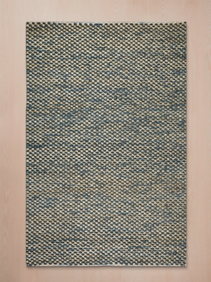 Selu Hand-woven Jute Rug - Blue