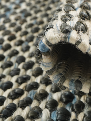 Selu Hand-woven Jute Rug - Blue