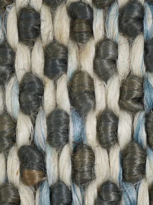 Selu Hand-woven Jute Rug - Blue