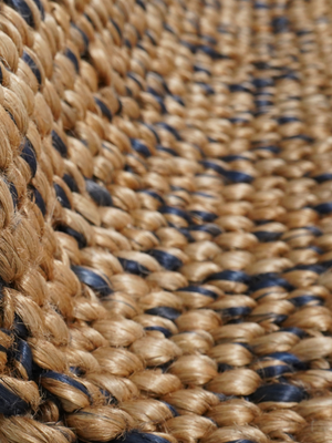 Baya Hand-woven Jute Rug - Blue
