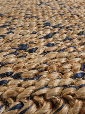 Baya Hand-woven Jute Rug - Blue