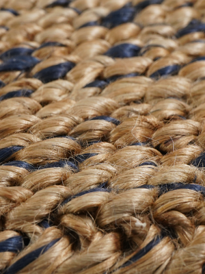 Baya Hand-woven Jute Rug - Blue