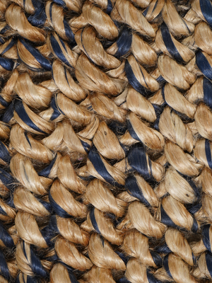 Baya Hand-woven Jute Rug - Blue