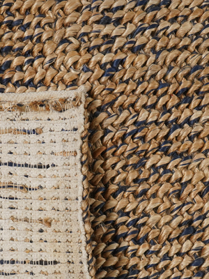 Baya Hand-woven Jute Rug - Blue