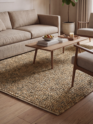 Dori Hand-woven Jute Rug - Grey