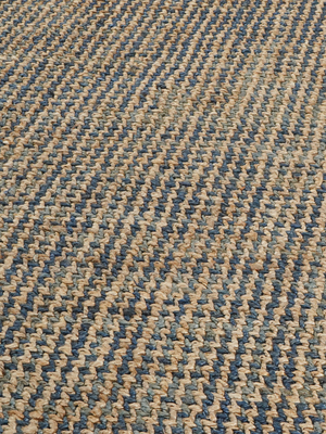 Orka Hand-woven Jute Rug - Blue