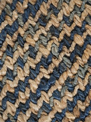 Orka Hand-woven Jute Rug - Blue