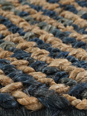 Orka Hand-woven Jute Rug - Blue