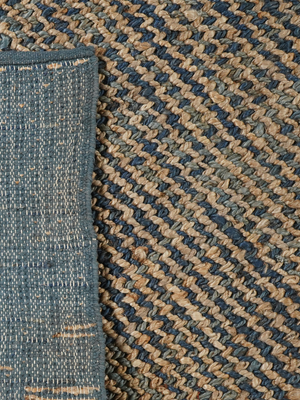Orka Hand-woven Jute Rug - Blue