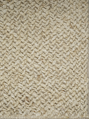 Cayo Hand-woven Jute Rug - Ivory