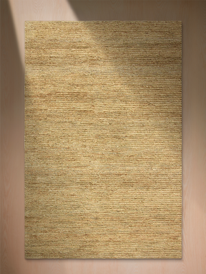 Rova Soumak Weave Hand-knotted Jute Rug - Natural