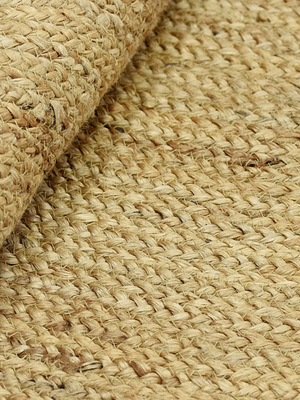 Tali Hand-woven Round Jute Rug - Natural