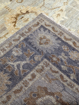 Zafar Hand-knotted Wool Rug - Powder Blue
