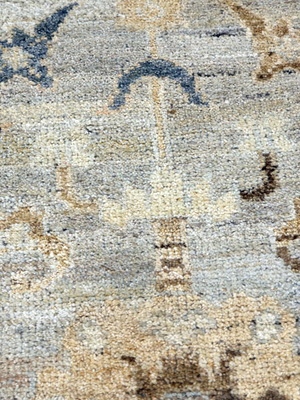 Zafar Hand-knotted Wool Persian Rug - Powder Blue