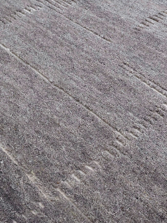 Velar Hand-knotted Wool Rug - Grey Melange