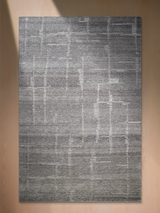 Velar Hand-knotted Wool Rug - Grey Melange