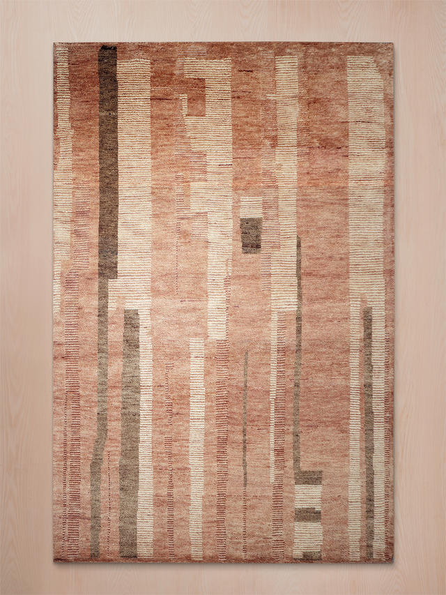Oran Hand-knotted Wool Rug - Rust