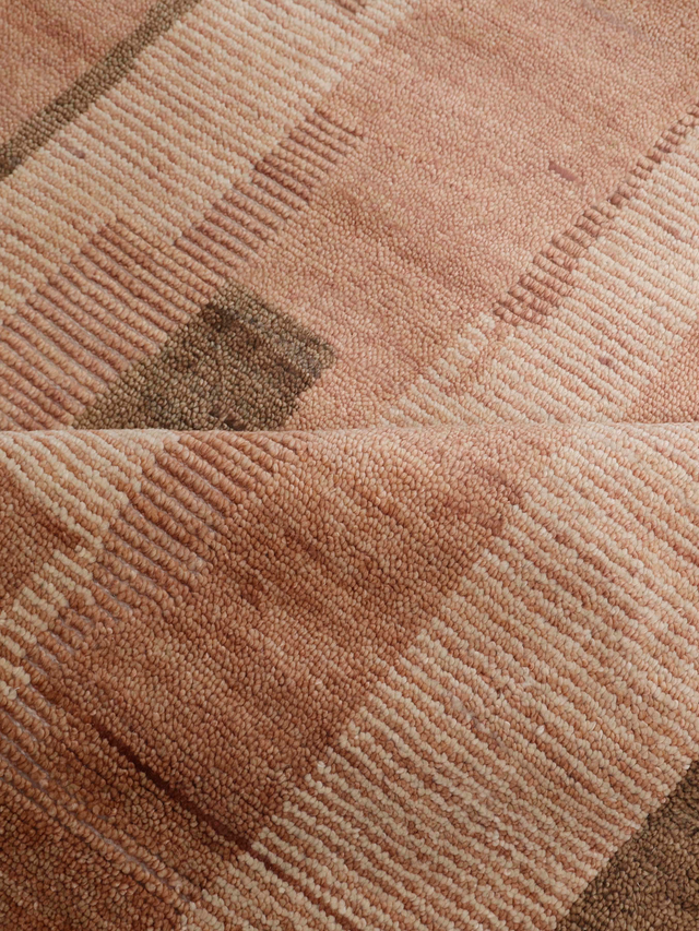 Oran Hand-knotted Wool Rug - Rust