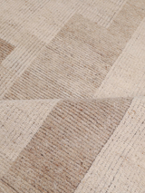 Mavi Hand-knotted Wool Rug - Beige