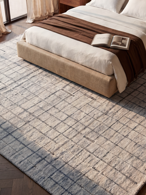 Nilo Hand-knotted Wool Abstract Rug - Grey