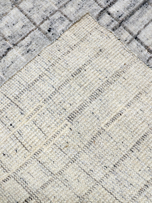 Nilo Hand-knotted Wool Abstract Rug - Grey