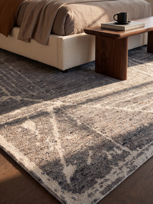 Tavar Hand-knotted Wool Abstract Rug - Brown Melange