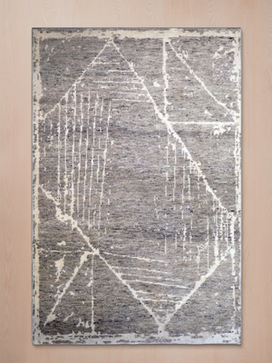 Tavar Hand-knotted Wool Abstract Rug - Brown Melange