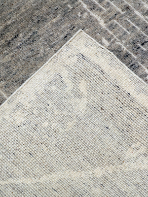 Tavar Hand-knotted Wool Abstract Rug - Brown Melange