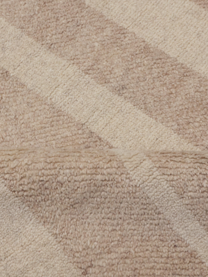 Sefra Hand-knotted Wool Abstract Rug - Beige