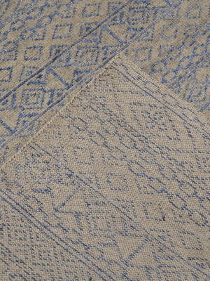 Liwan Hand-knotted Wool & Silk Abstract Rug - Beige