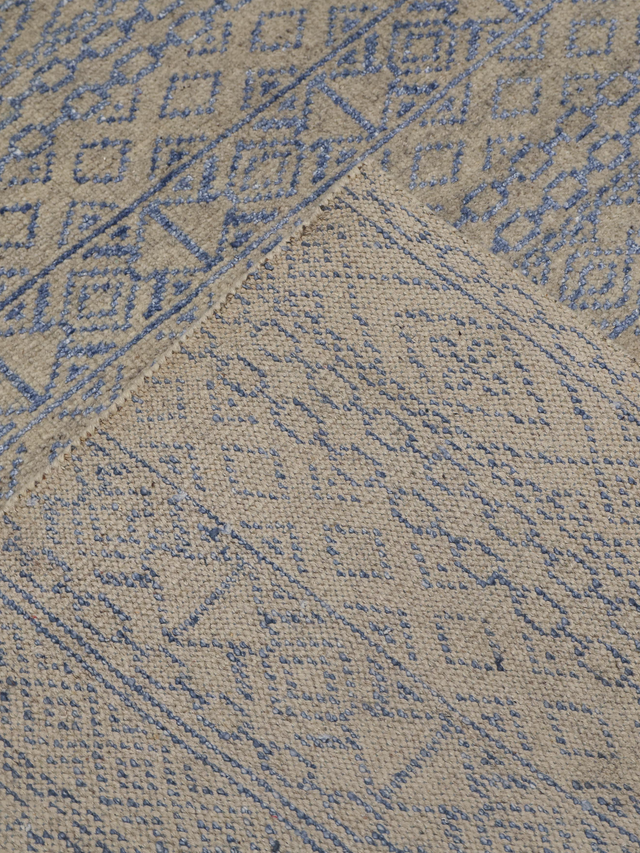 Liwan Hand-knotted Wool & Silk Rug - Beige
