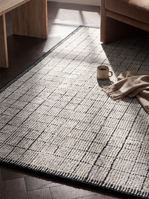 Ara Handloom Bamboo Silk Abstract Rug - Grey