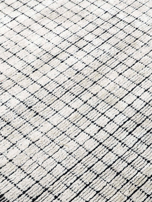 Ara Handloom Bamboo Silk Abstract Rug - Grey