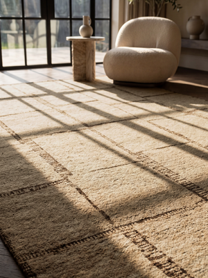 Rovan Hand-knotted Wool Abstract Rug - Brown Melange