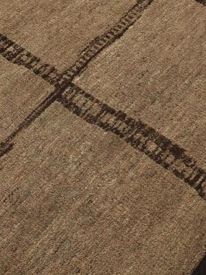 Rovan Hand-knotted Wool Abstract Rug - Brown Melange
