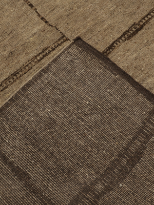 Rovan Hand-knotted Wool Abstract Rug - Brown Melange