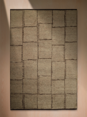 Rovan Hand-knotted Wool Abstract Rug - Brown Melange