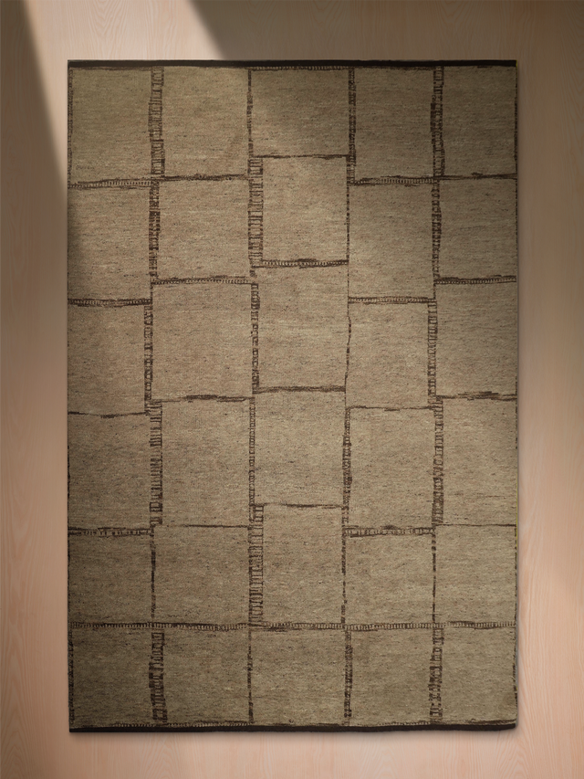 Rovan Hand-knotted Wool Rug - Brown Melange