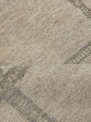 Talen Hand-knotted Wool Abstract Rug - Beige Melange