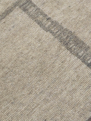 Talen Hand-knotted Wool Abstract Rug - Beige Melange