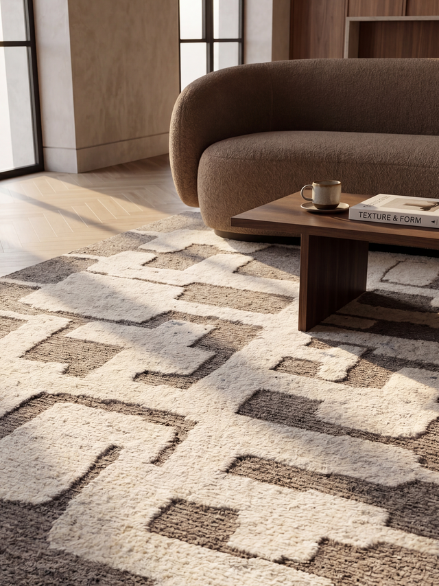 Neve Hand-knotted Wool Rug - Beige