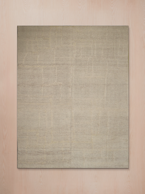 Olen Hand-knotted Wool Abstract Rug - Grey