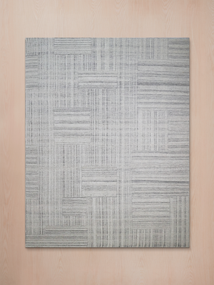 Iskar Hand-knotted Wool Abstract Rug - Grey
