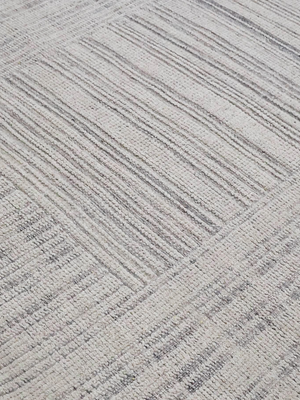 Iskar Hand-knotted Wool Abstract Rug - Grey