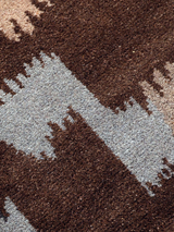 Aldis Hand-knotted Wool Rug - Brown