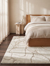 Maren Wool Shaggy Washable Rug - Ivory