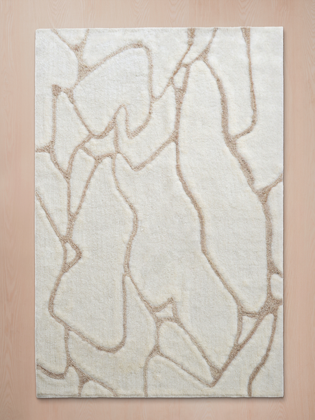 Maren Wool Shaggy Washable Rug - Ivory