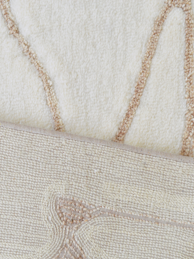 Maren Wool Shaggy Washable Rug - Ivory
