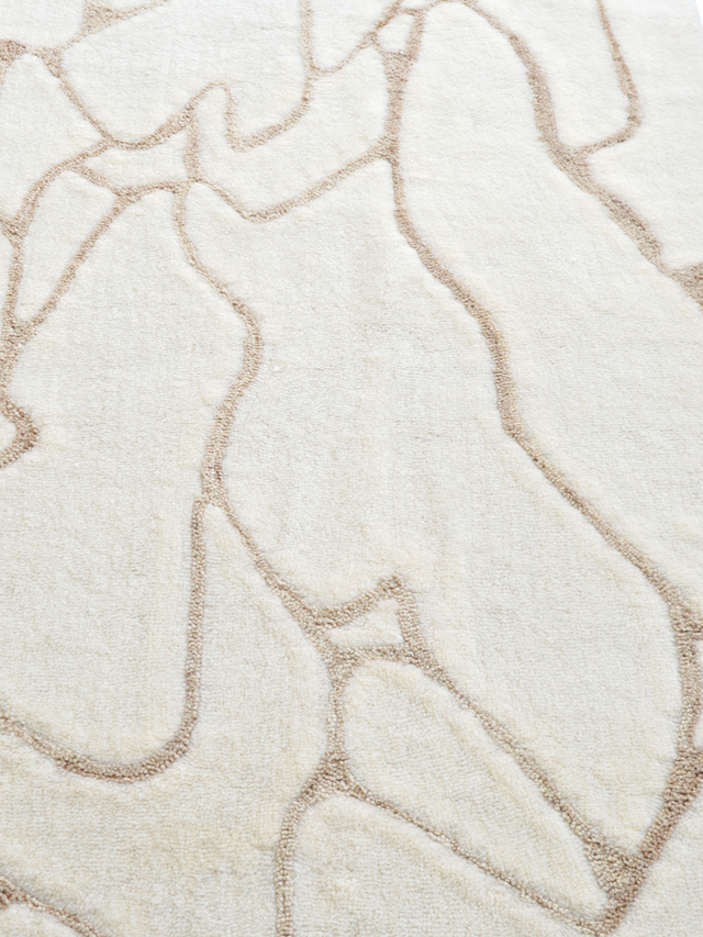 Maren Wool Shaggy Washable Rug - Ivory